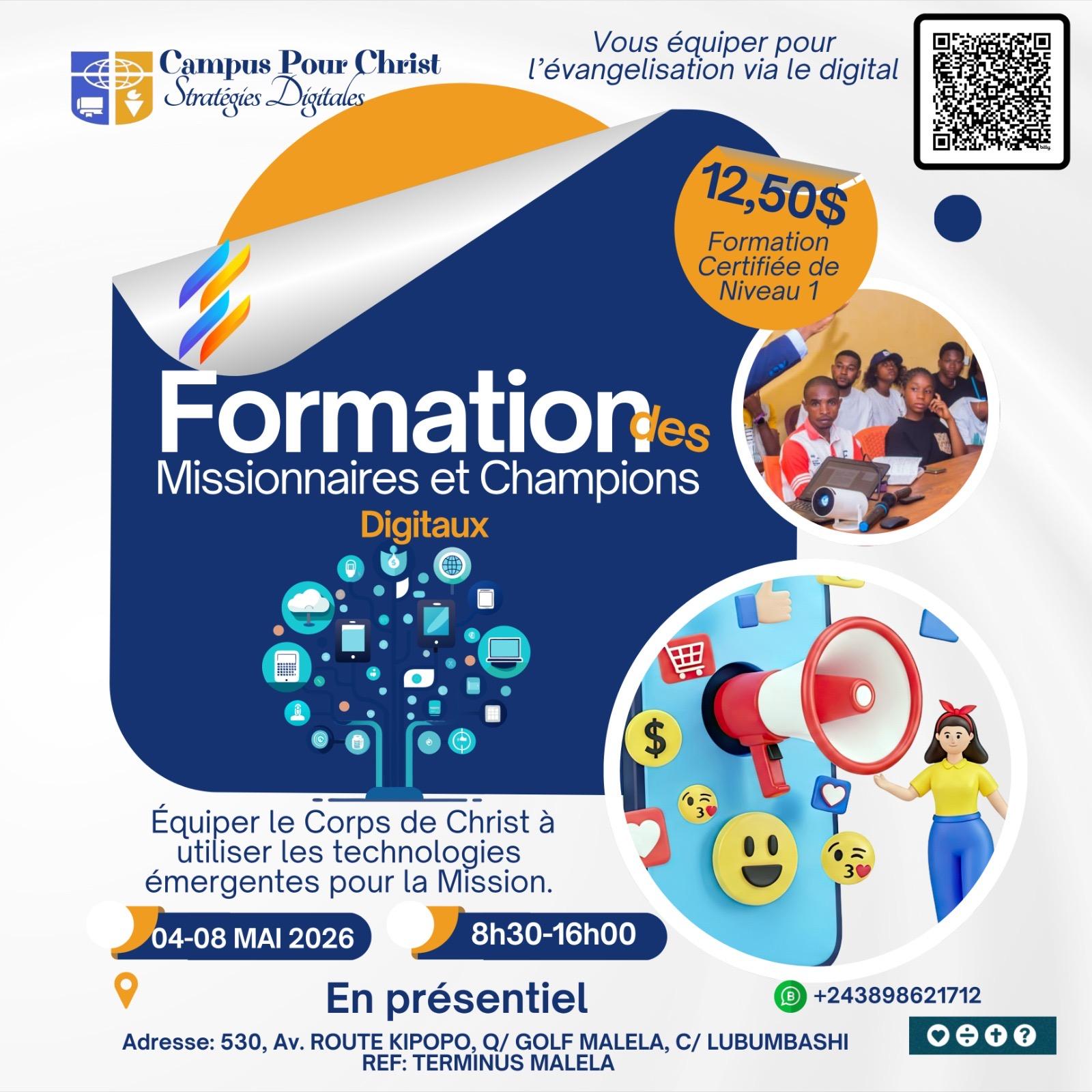 Formation des missionnaire et champion Digital